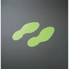Glow-in-the-dark Footprints, Photoluminescent, Footprint, Class B Photoluminescent Polyester, 240,00 mm (W) x 90,00 mm (H), 2 Piece / Pack